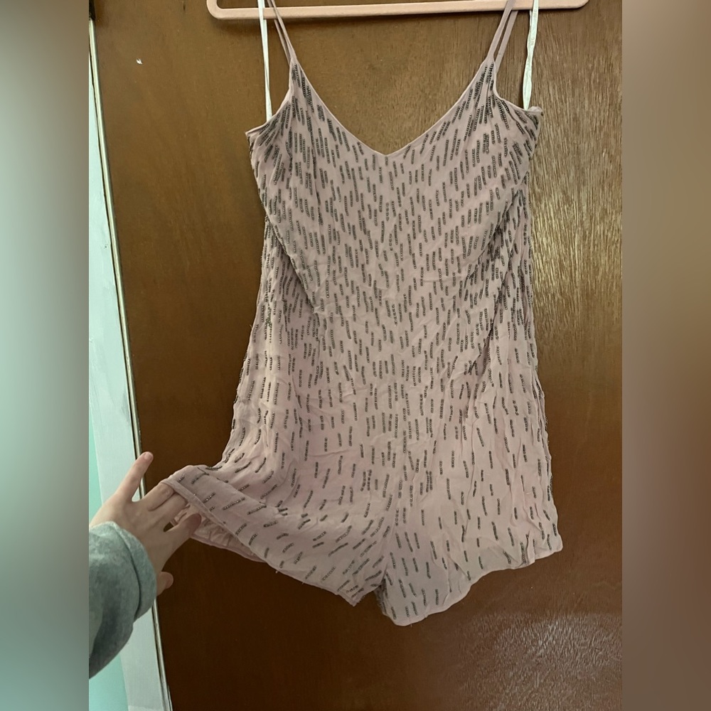 Beaded Pink Romper